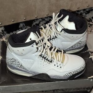 Jordan White and Black Sneakers